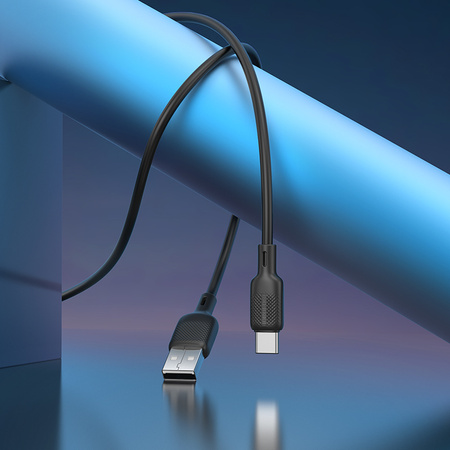 Borofone Kabel BX113 Lenny - USB auf Typ C - 3A 2 m schwarz