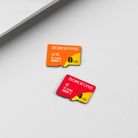 Borofone Karta pamięci MicroSD 8GB SDHC Class10 75MB/s