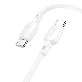 Borofone Kabel BX93 Super Power - Typ C na Typ C - 60W 3A 1 metr biały