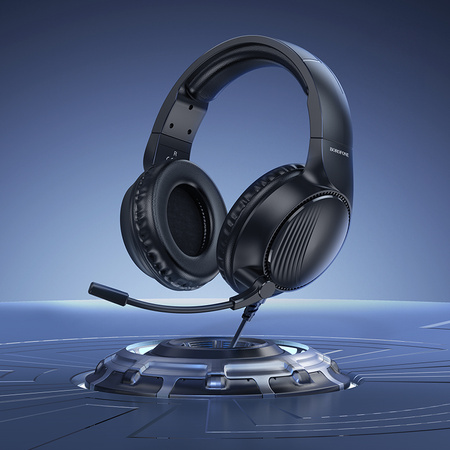 Borofone Słuchawki nauszne BO109 Bountiful gamingowe z mikrofonem czarne