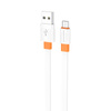 Borofone Kabel BX89 Union - USB na Micro USB - 2,4A 1 metr biało-pomarańczowy
