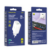 Borofone Netzladegerät BN4 Potential - USB + Typ C - QC 3.0 PD 2.0 20W weiß