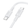 Borofone Kabel BX111 Feliz - Typ C auf Typ C - 60W 3A 1 m weiß