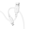 Borofone Kabel BX94 Crystal color - USB na Micro USB - 2,4A 1 metr biały