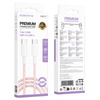 Borofone Kabel BX117 Source - Typ C na Typ C - PD 60W 3A 1 metr różowy