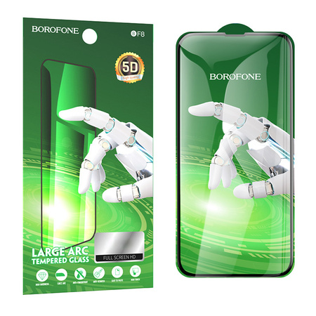 Borofone Hartowane szkło BF8 Diamond Armor Full Screen 5D Large Arc do Iphone 15 - 10 sztuk