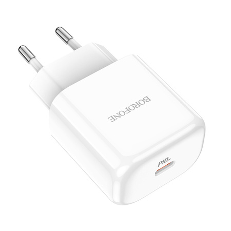 Borofone Netzladegerät BN3 Premium - Typ C - QC 3.0 PD 2.0 20W weiß