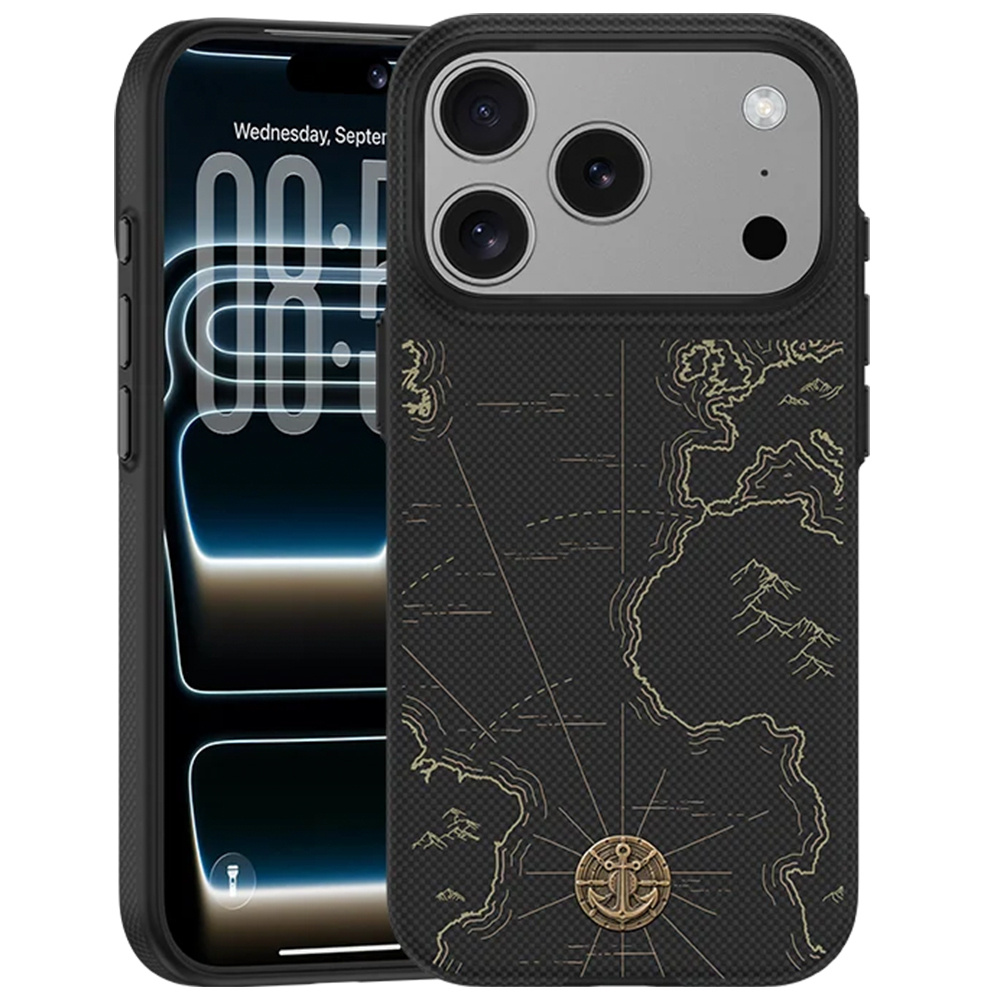 Etui ArmorEdge X1 Air Navigator Kevlar (C.K.FL.AP.SJ.0070) iP18 Pro Max/17 Pro Max czarne