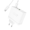 Borofone Netzladegerät BN11 Imperial - USB + 2×Typ C - QC 3.0 PD 100W mit Kabel Typ C auf Typ C weiß