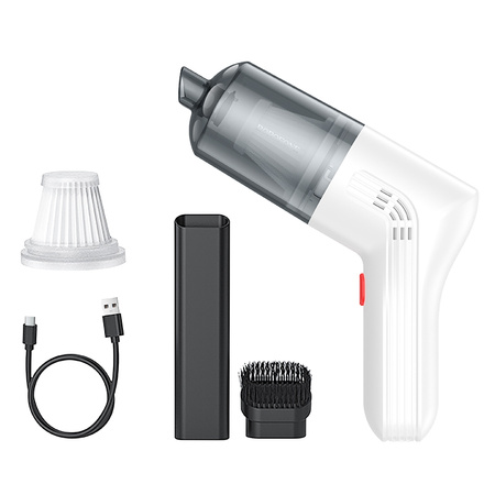 Borofone Bezprzewodowy odkurzacz samochodowy FC4 Diamond biały