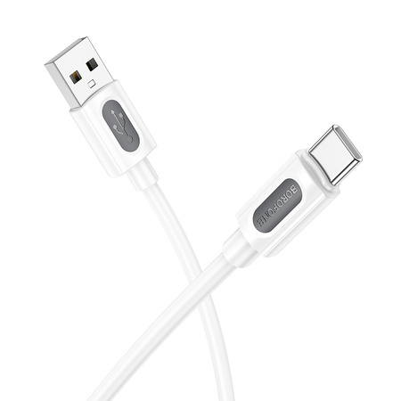 Borofone Kabel BX114 Structure - USB na Typ C - 3A 1 metr biały