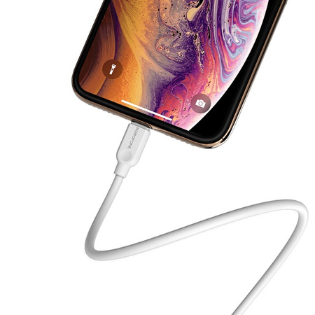 Borofone Kabel BX14 LinkJet - USB na Lightning - 2,4A 3 metry biały
