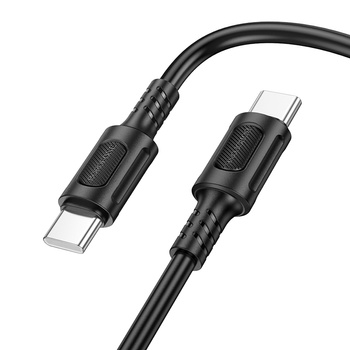 Borofone Kabel BX111 Feliz - Typ C auf Typ C - 60W 3A 1 m schwarz