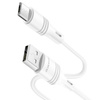 Borofone Kabel BX43 CoolJoy - USB na Micro USB - 2,4A 1 metr biały
