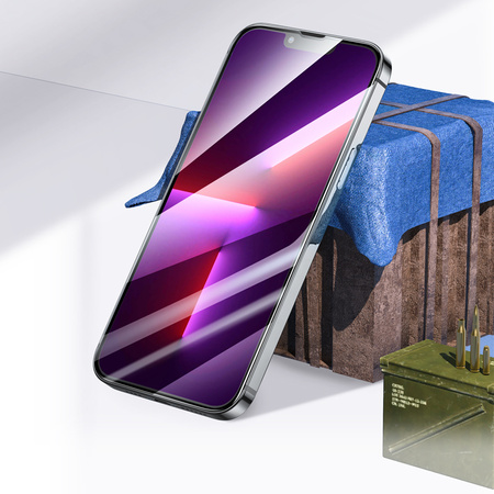 Borofone Hartowane szkło BF8 Diamond Armor Full Screen 5D Large Arc do Iphone 15 - 10 sztuk