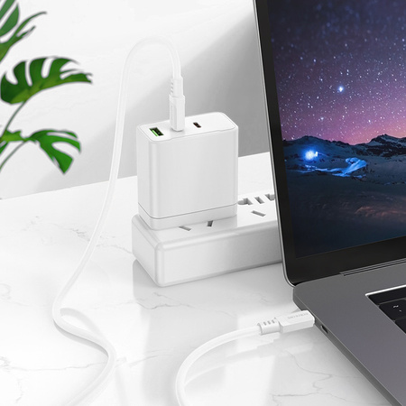 Borofone Kabel BX115 Lotto - Typ C na Typ C - PD 60W 3A 1 metr biały