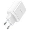 Borofone Netzladegerät BN9 Reacher - 2×Typ C - QC 3.0 PD 35W weiß