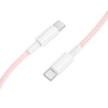 Borofone Kabel BX117 Source - Typ C na Typ C - PD 60W 3A 1 metr różowy