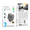 Borofone Netzladegerät BN22 Lena GaN - 2×Typ C + USB - QC 3.0 PD 65W grau