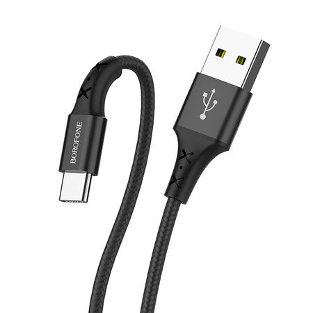 Borofone Kabel BX20 Enjoy - USB na Typ C - 2A 1 metr czarny