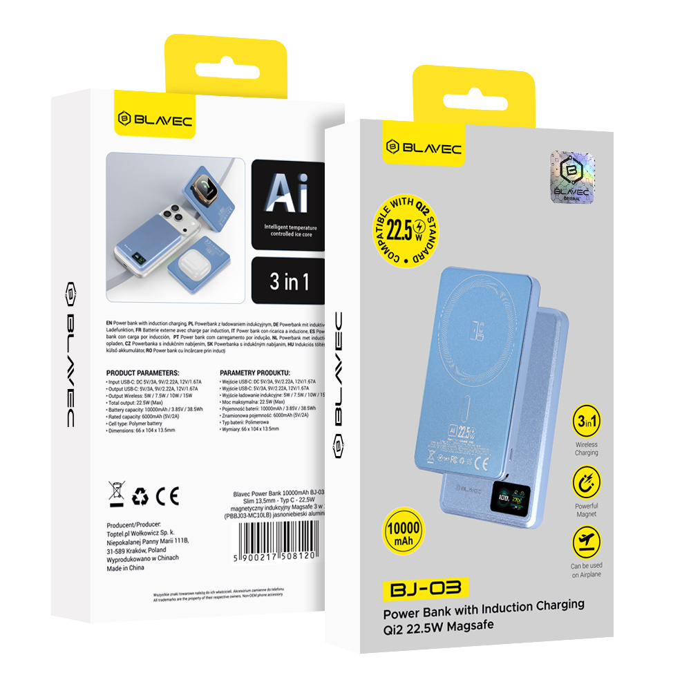 Blavec BJ-03 5000 mAh – jasnoniebieski