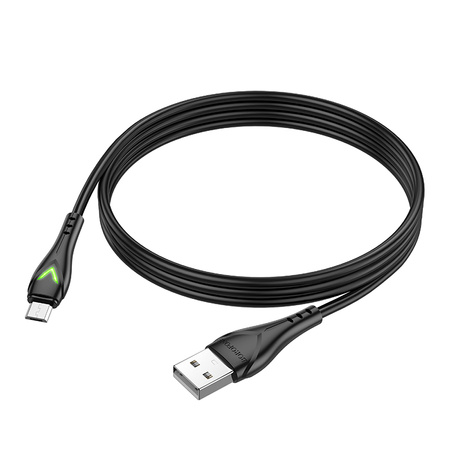 Borofone Kabel BX65 Bright - USB na Micro USB - 2A 1 metr czarny