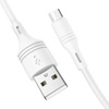 Borofone Kabel BX43 CoolJoy - USB na Micro USB - 2,4A 1 metr biały