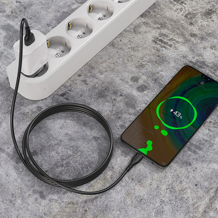 Borofone Kabel BX51 Triumph - USB na Typ C - 3A 1 metr czarny